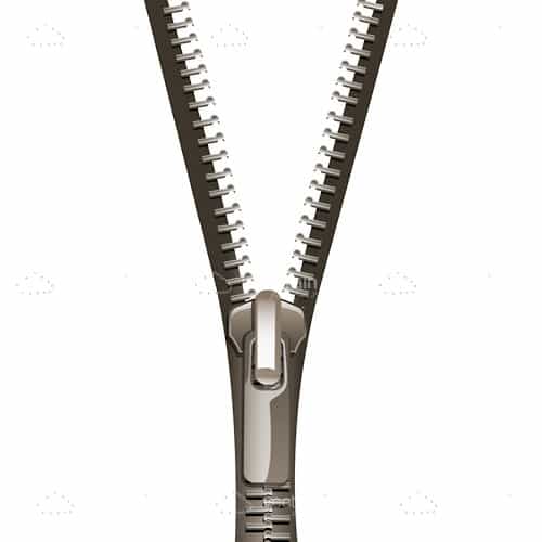 Metallic Zipper Background Design